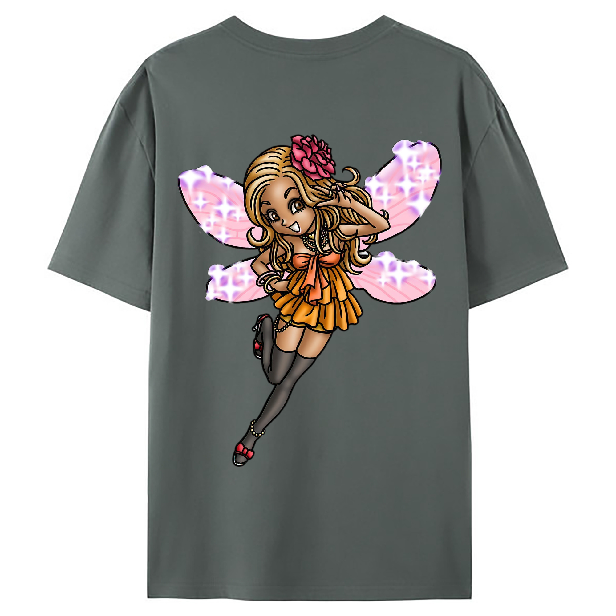 （画像用） ドラゴンクエスト Doragon Kuesuto Dragon Quest 綿100％ メンズ半袖Tシャツ（バックプリント） 通気性